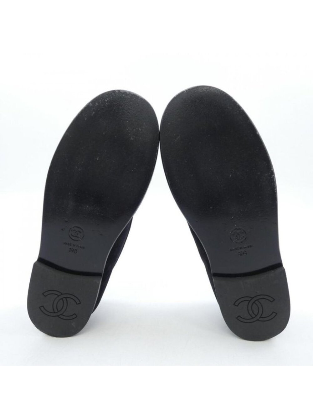 Chanel Moccasins Shoes Suede Black - Picture 4 of 7